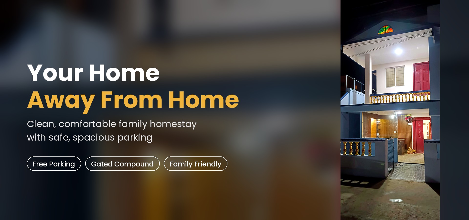 Your home away from home - family homestay with free parking